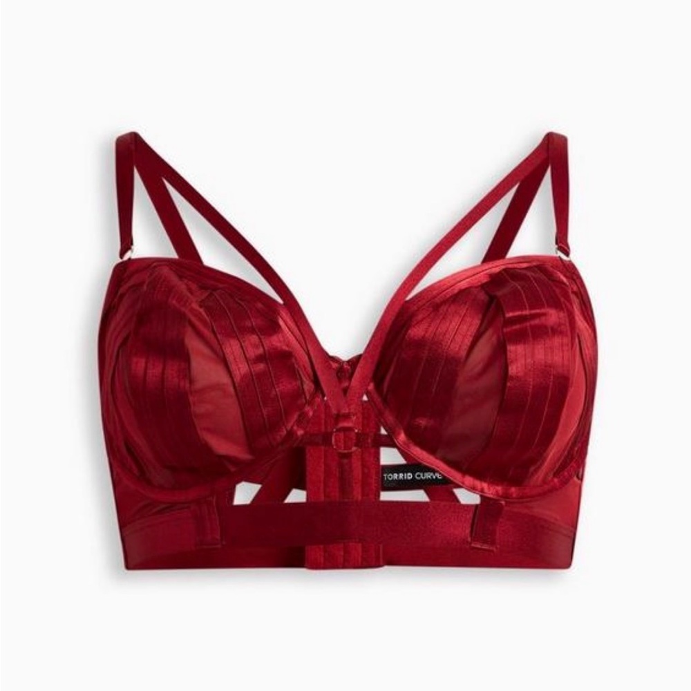 Overt Strappy Mesh Underwire Bra With Mesh Cups